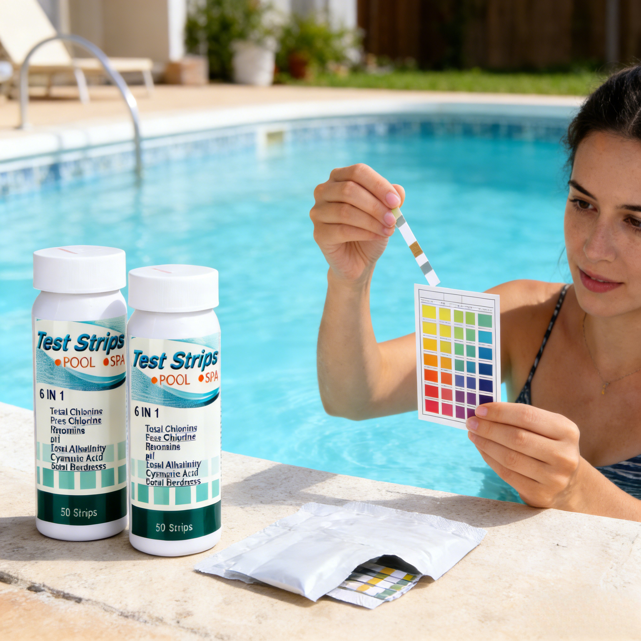 Marine Aquarium Water Testing - 6 in 1 Pool Water Test