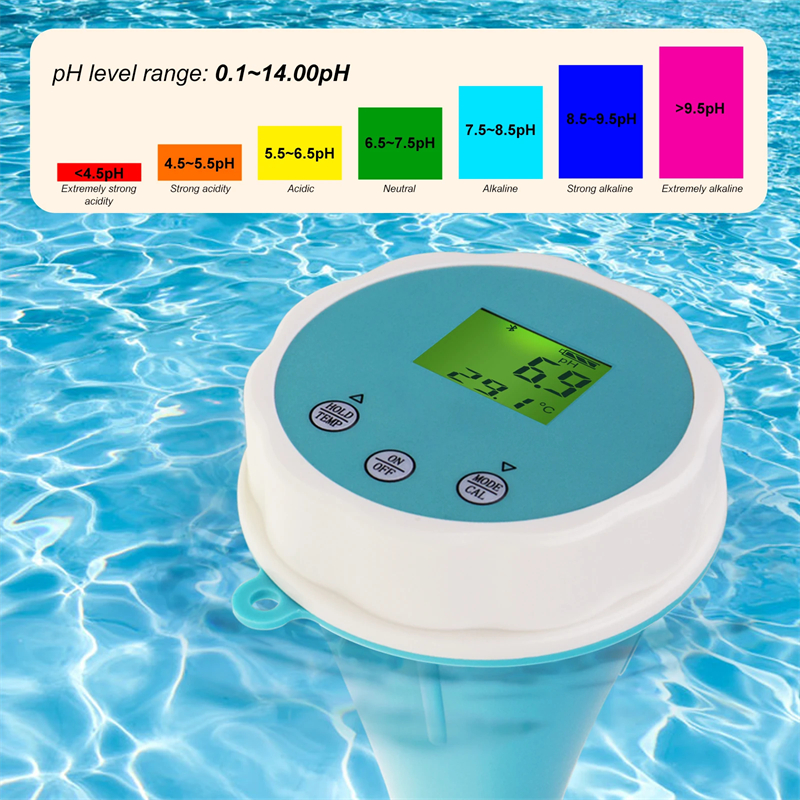 Marine Aquarium Water Testing - Bluetooth 6-in-1 Smart Chlorine Meter PH