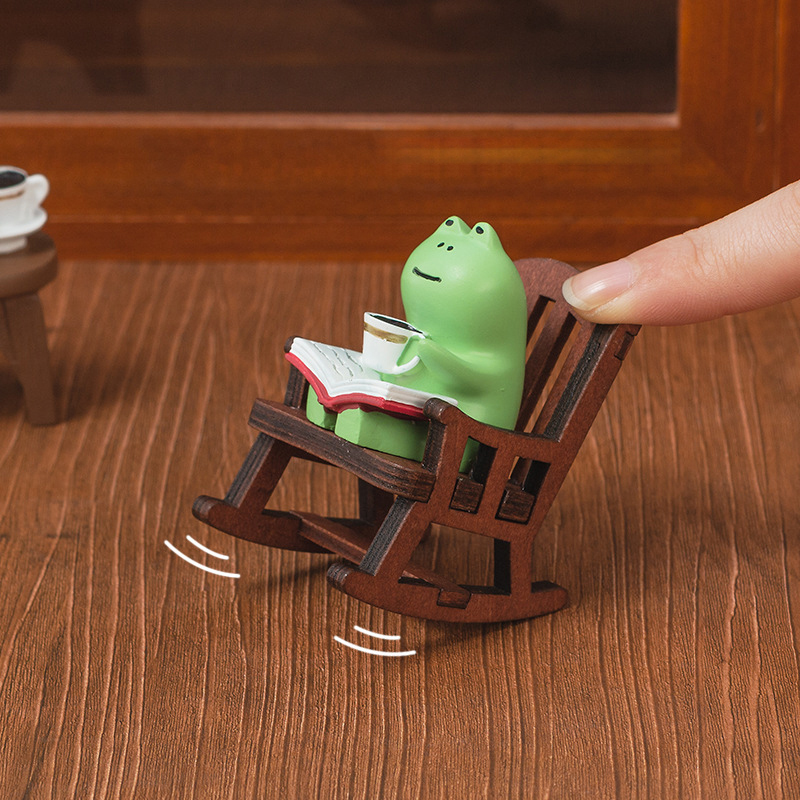 Cartoon Frog Rocking Chair Tab - Marine Aquarium Decorations incelemesi ve fiyatı
