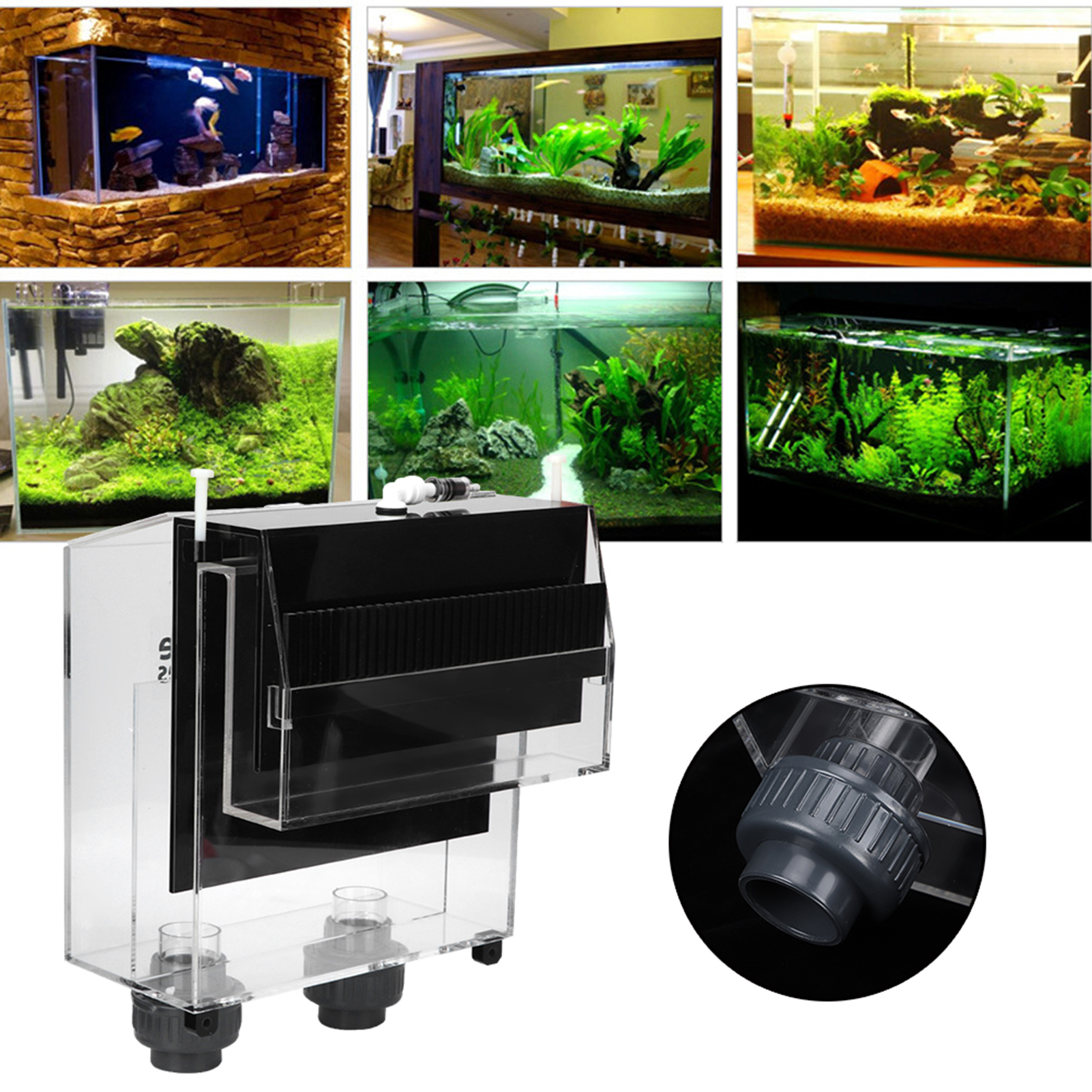 Quality Acrylic Self start Sip - Marine Aquarium Overflow Box incelemesi ve fiyatı