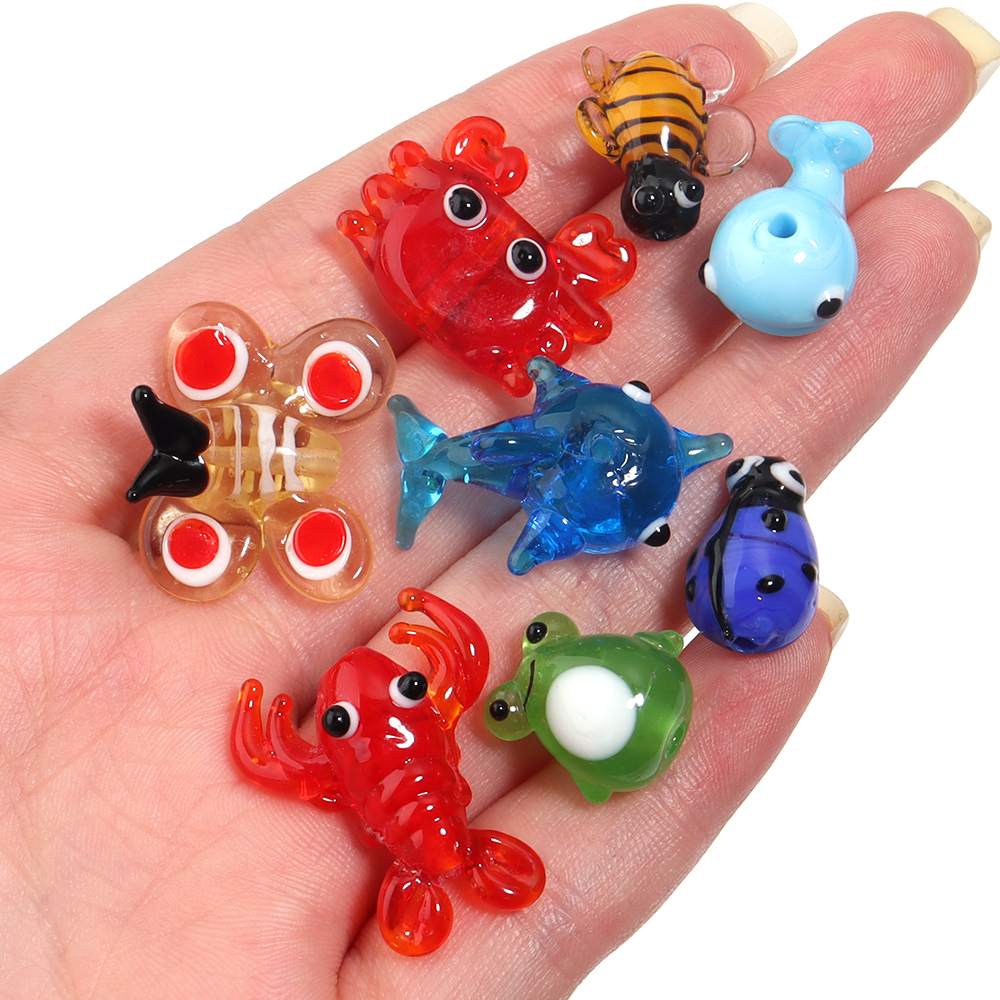 2Pcs Glass Pendant Marine Anim - Marine Aquarium Decorations incelemesi ve fiyatı