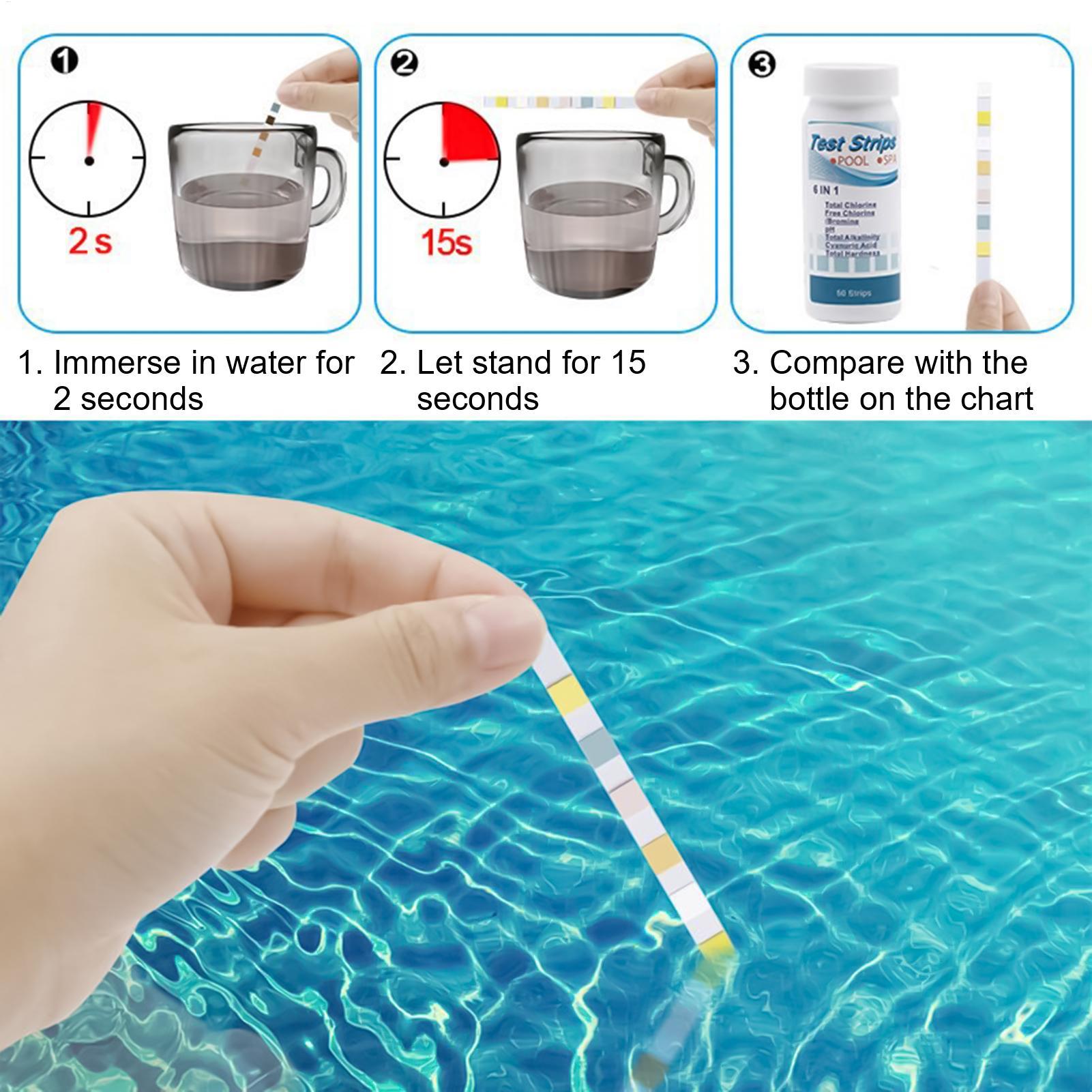 100pcs 7 in 1 Chlorine/PH/Alka - Marine Aquarium Water Testing incelemesi ve fiyatı