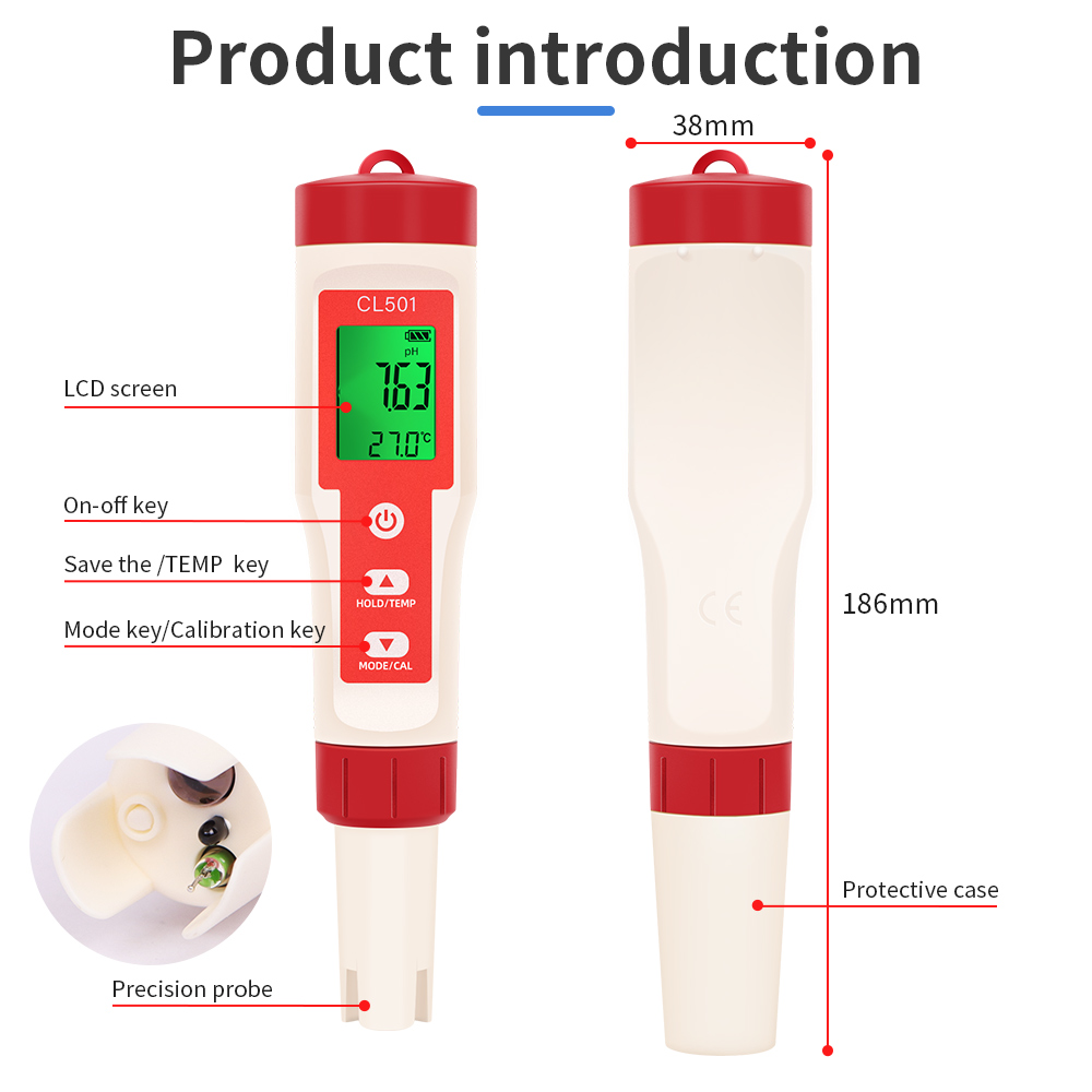 PH/CL2/H2/ORP/Temperature Mete - Marine Aquarium Water Testing incelemesi ve fiyatı