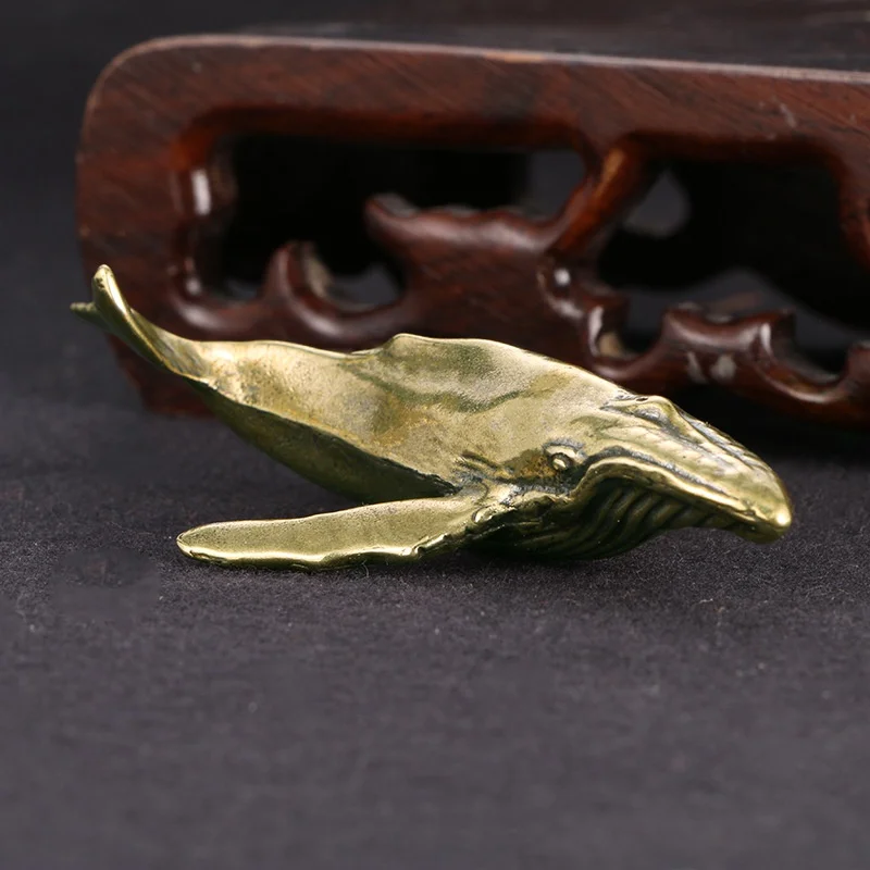 2026 Solid Brass Whale Figurin - Marine Aquarium Decorations incelemesi ve fiyatı