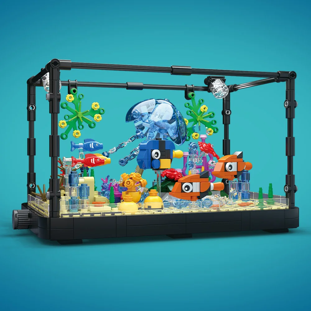Fish Tank Building Block Set w - Marine Aquarium Decorations incelemesi ve fiyatı