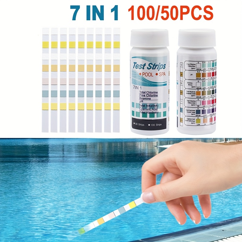 7-in-1 50/100pcs Swimming Pool - Marine Aquarium Water Testing incelemesi ve fiyatı