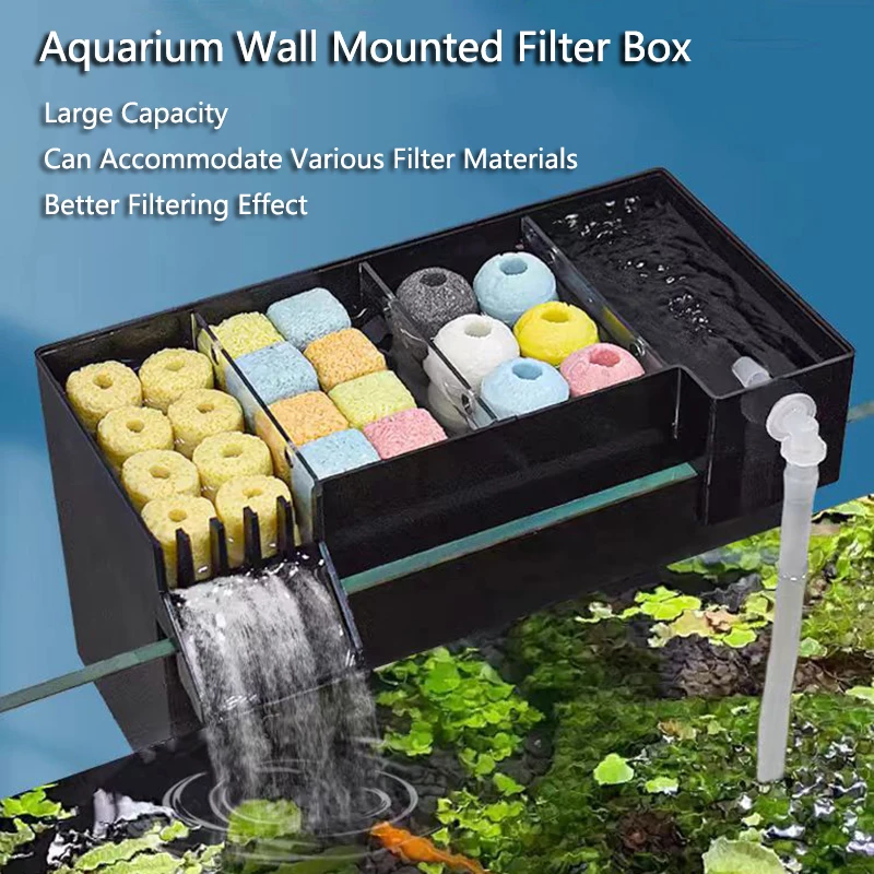 Black Fish Tank External Filte - Marine Aquarium Overflow Box incelemesi ve fiyatı
