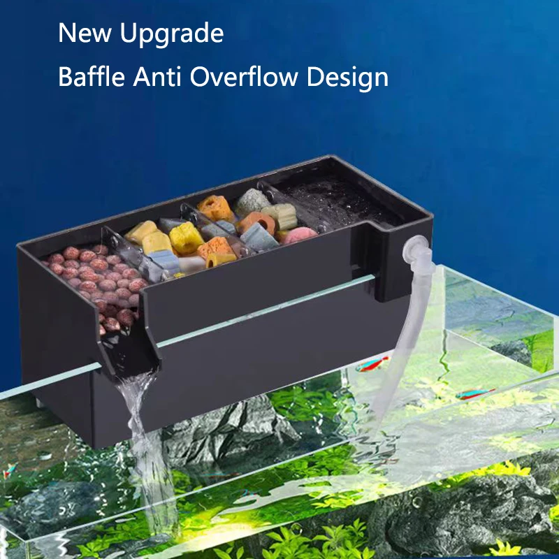 Black Fish Tank External Filte - Marine Aquarium Overflow Box incelemesi ve fiyatı