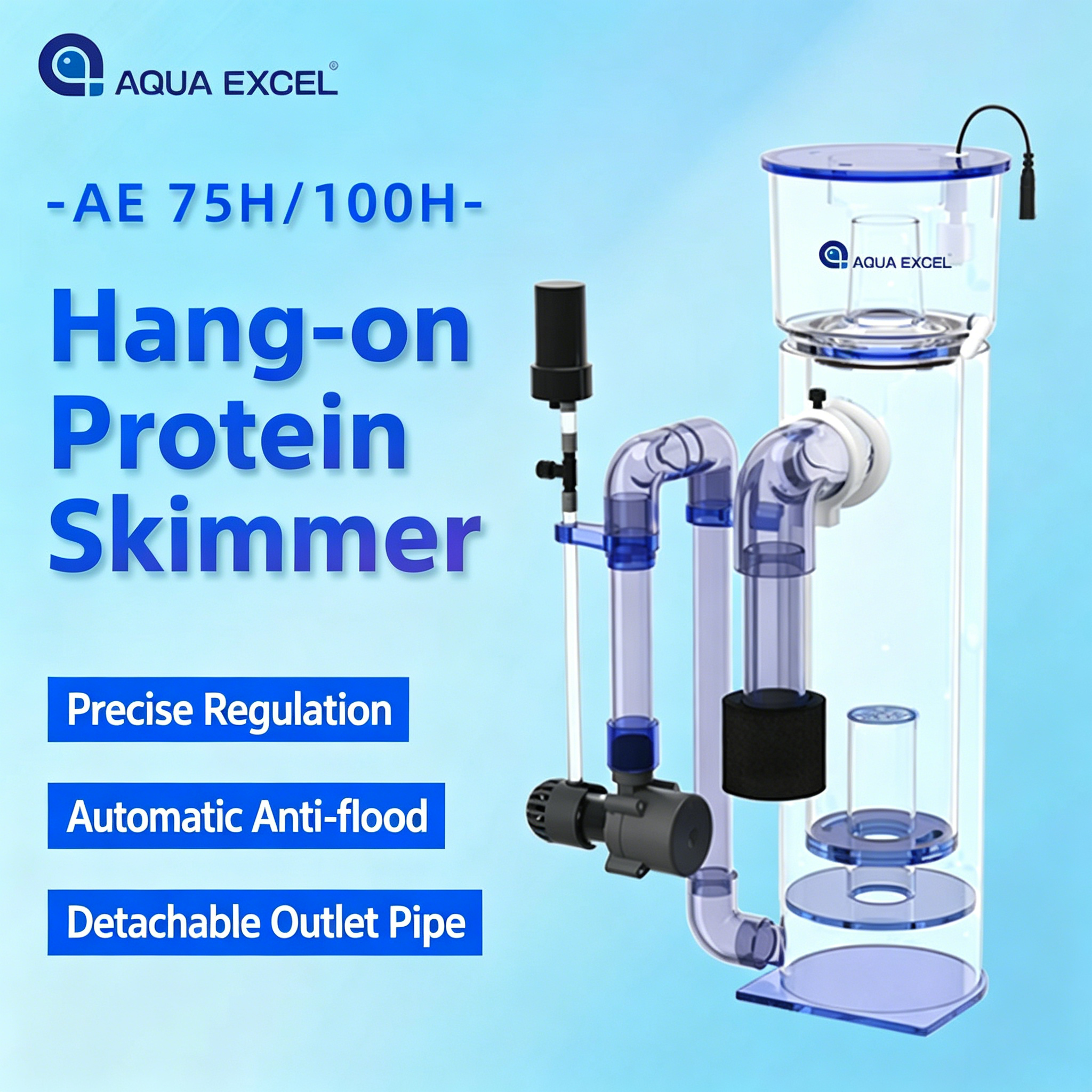 AQUA EXCEL AE-75H/100H Hang-on - Protein Skimmer Hang On incelemesi ve fiyatı