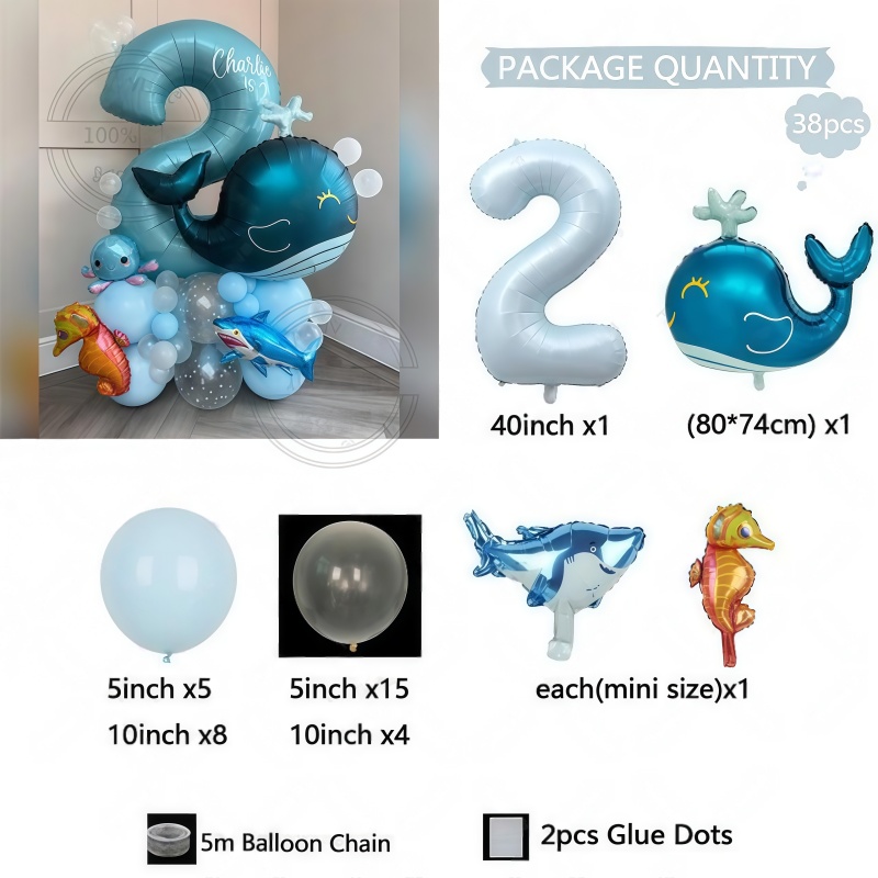 38Pcs Ocean Animal Themed Birt - Marine Aquarium Decorations incelemesi ve fiyatı
